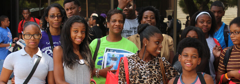 Teens and mentors at a Keepin’ It Real! Youth Empowerment Summit